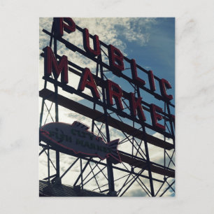 Seattle's Pike Place Market Postcard