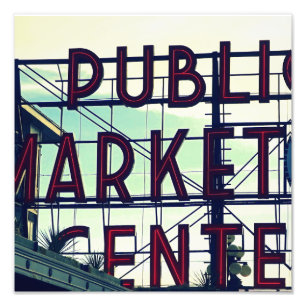 Seattles Pikes Place Market Photo Print
