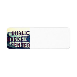 Seattles Pikes Place Market Return Address Label
