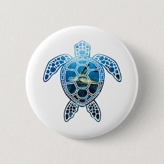 seaturtle-2 6 cm round badge