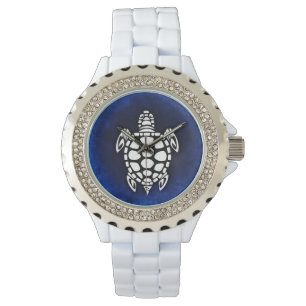 SEATURTLE. TURTLE. BLACK AND WHITE DECORATIVE. WATCH