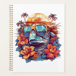 Seaturtle with sunglasses at the beach Copy Planner