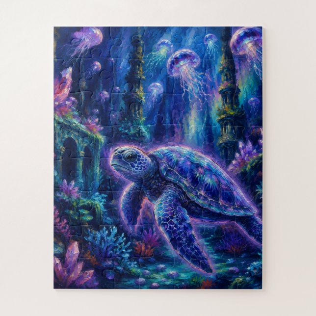 SeaTurtleFantasy Jigsaw Puzzle (Vertical)