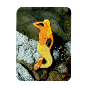 seaward gazing blonde mermaid magnet