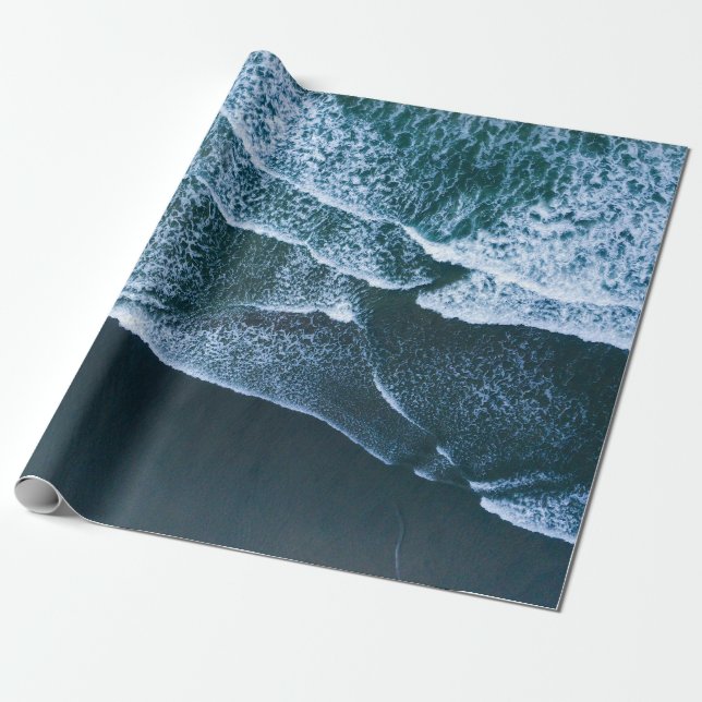 Seawaves during daytime wrapping paper (Unrolled)