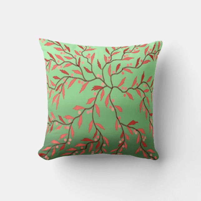 Seaweed 2 Throw Pillow (Front)