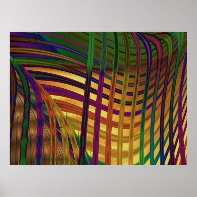 Seaweed Abstract Art Poster (Front)