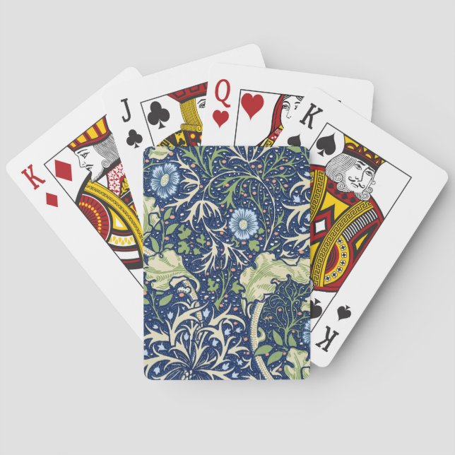 Seaweed (by William Morris) Playing Cards (Back)