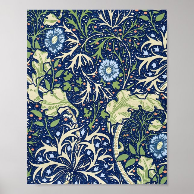 Seaweed (by William Morris) Poster (Front)