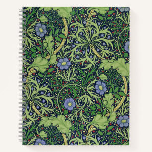 Seaweed cobalt thyme - William Morris Notebook
