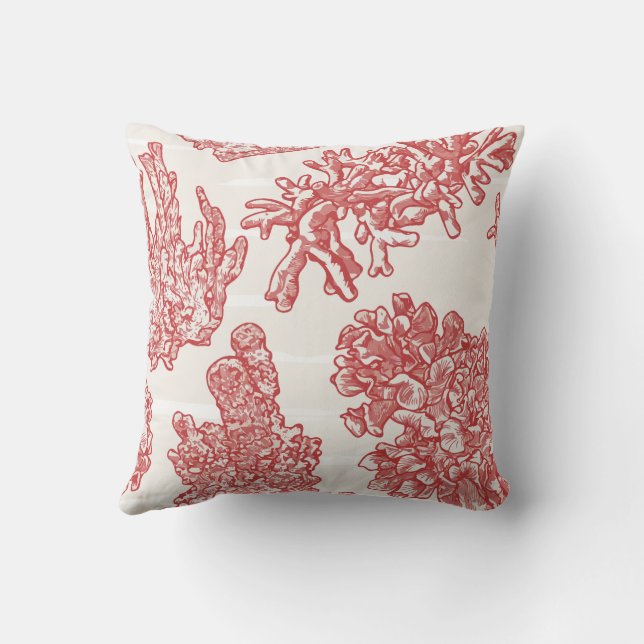 Seaweed Delicate Pattern Cushion (Back)
