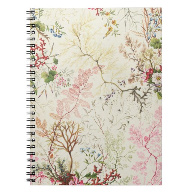 Seaweed design for silk material (w/c on paper) notebook (Front)