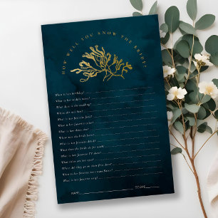 Seaweed How Well You Know Bride Bridal Shower Game