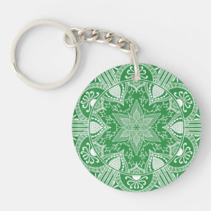 Seaweed Mandala Key Ring