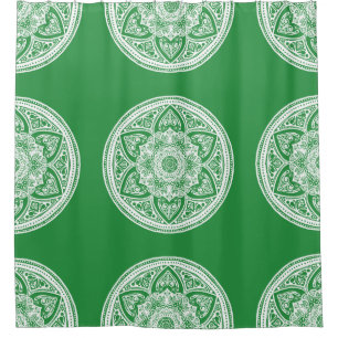 Seaweed Mandala Shower Curtain