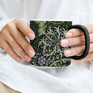 Seaweed Purple Floral William Morris Mug