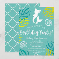 Seaweed & Seashells Mermaid Birthday