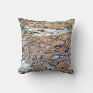 Seaweed spread across the texture photo print cushion