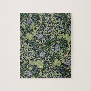 Seaweed Wallpaper Design, printed by John Henry De Jigsaw Puzzle