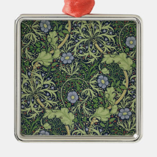 Seaweed Wallpaper Design, printed by John Henry De Metal Ornament