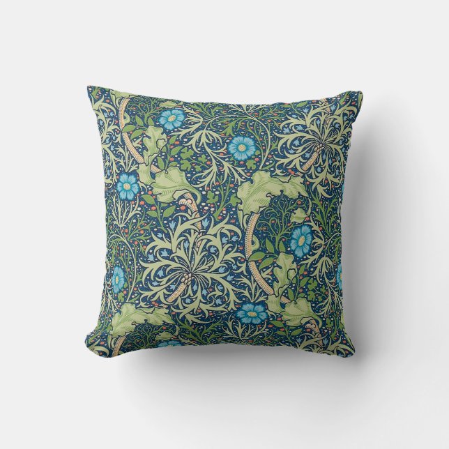 Seaweed, William Morris Cushion (Front)