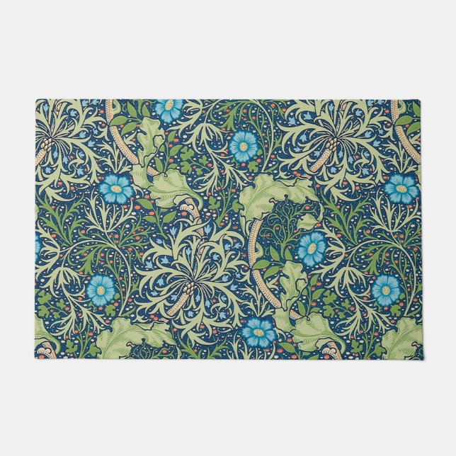 Seaweed, William Morris Doormat (Front)