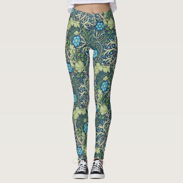 Seaweed, William Morris Leggings (Front)