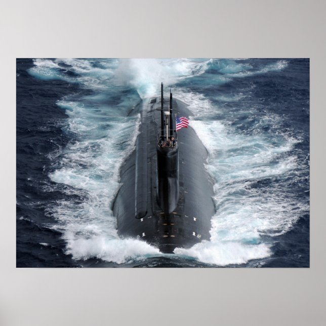 Seawolf-class submarine USS Connecticut (SSN-22) Poster (Front)