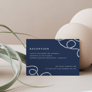 Seaworthy Reception Enclosure Card Navy
