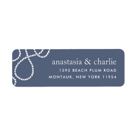 Seaworthy Return Address Label | Slate