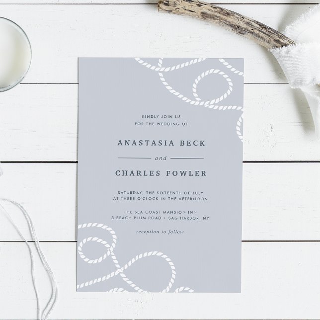 Seaworthy Wedding Invitation | Fog (Creator Uploaded)