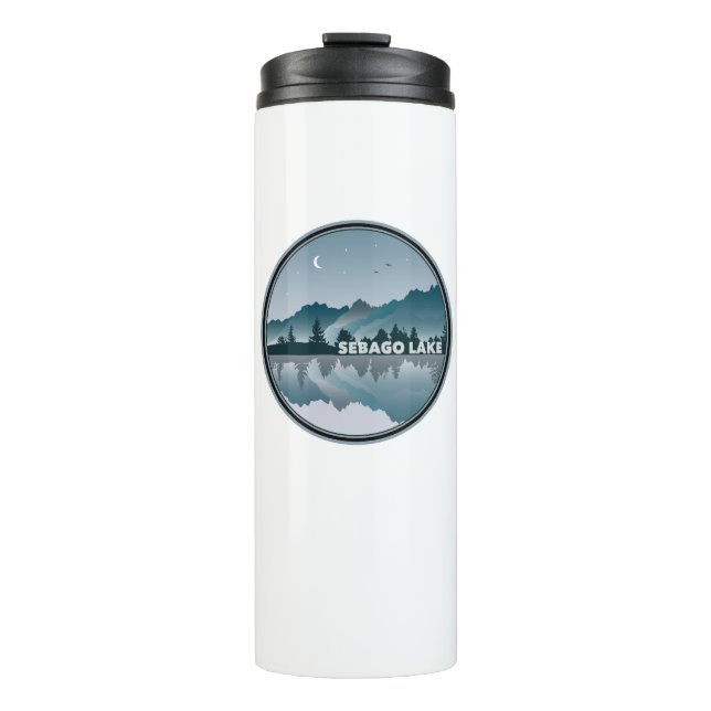 Sebago Lake Maine Reflection Thermal Tumbler (Front)