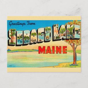 Sebago Lake Vintage Postcard