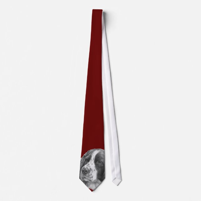 Sebastian, English Springer Spaniel Tie (Front)