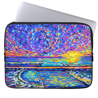 Sebastian Inlet Cotton Candy Sky Laptop Sleeve
