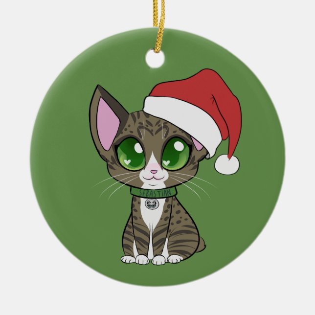 Sebastian Ornament! Ceramic Tree Decoration (Front)