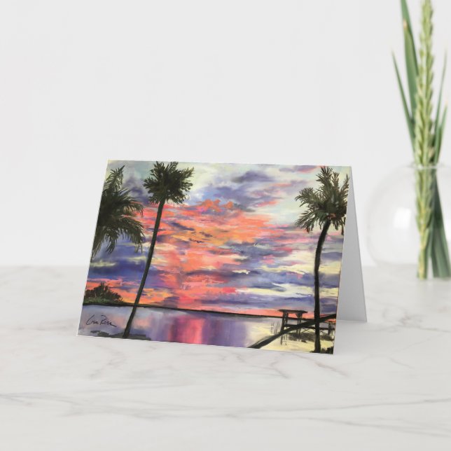 "Sebastian Sunrise" Blank Note Card (Front)