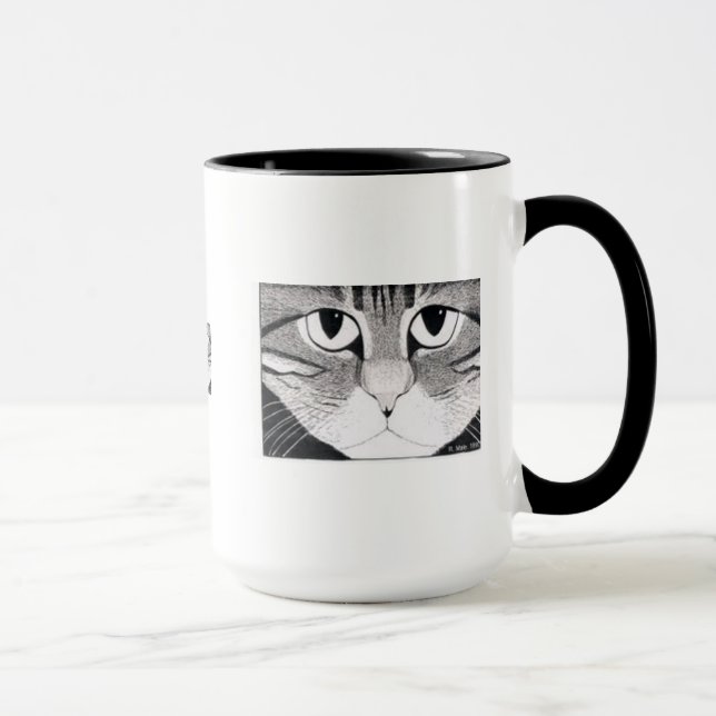 sebastian the cat mug (Right)
