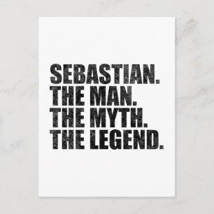 Sebastian The Man The Myth The Legend Postcard