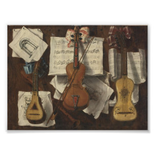 Sebastiano Lazzari Trompe - Violin and Music Notes Photo Print