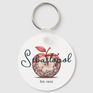 Sebastopol California Gravenstein Apple Fair Key Ring