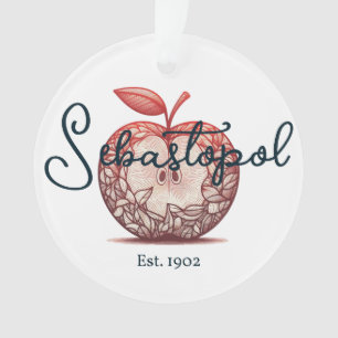 Sebastopol California Gravenstein Apple Fair  Ornament