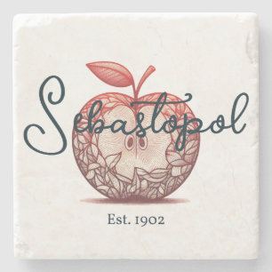 Sebastopol California Gravenstein Apple Fair Stone Coaster