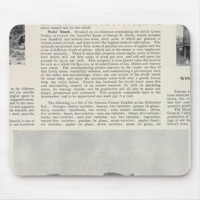 Sebastopol, California Mouse Pad (Front)
