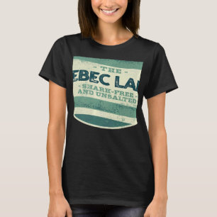 Sebec Lake Shark Free and Unsalted Camping Maine C T-Shirt