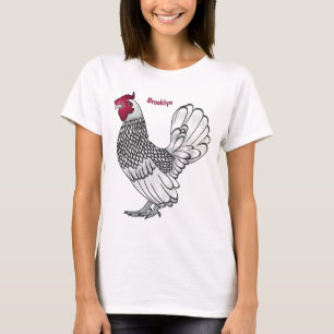 Sebright chicken cartoon illustration T-Shirt