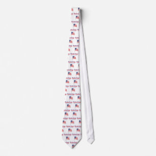 Sebring for Congress Patriotic American Flag Tie