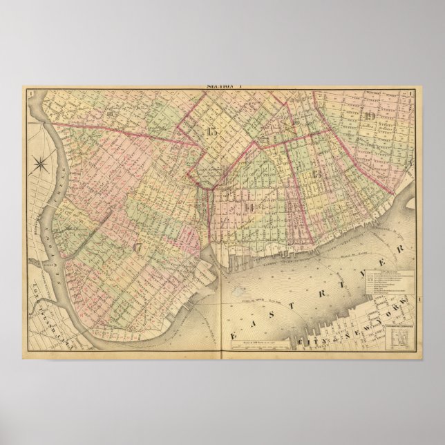 Sec 1 Brooklyn map Poster (Front)