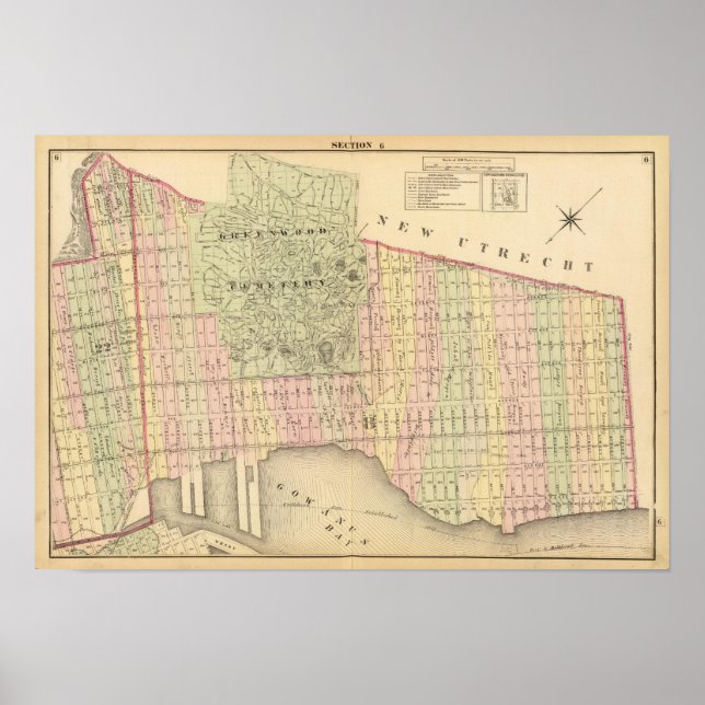 Sec 6 Brooklyn map Poster (Front)