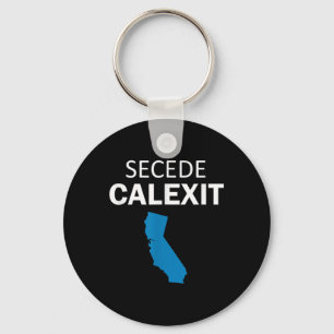 Secede Calexit T Shirt (political T Shirt) Key Ring
